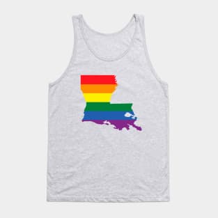 Louisiana state LGBT Pride Tank Top